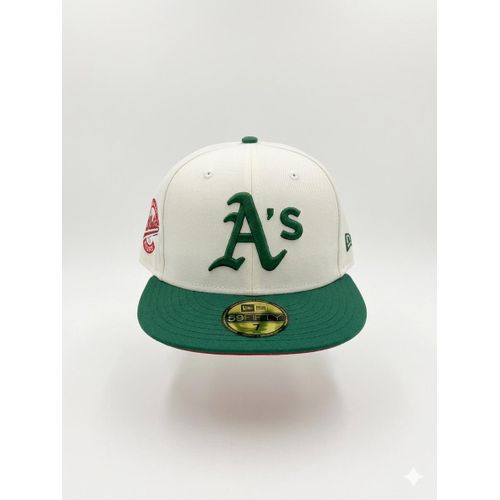Cream & Green Cap